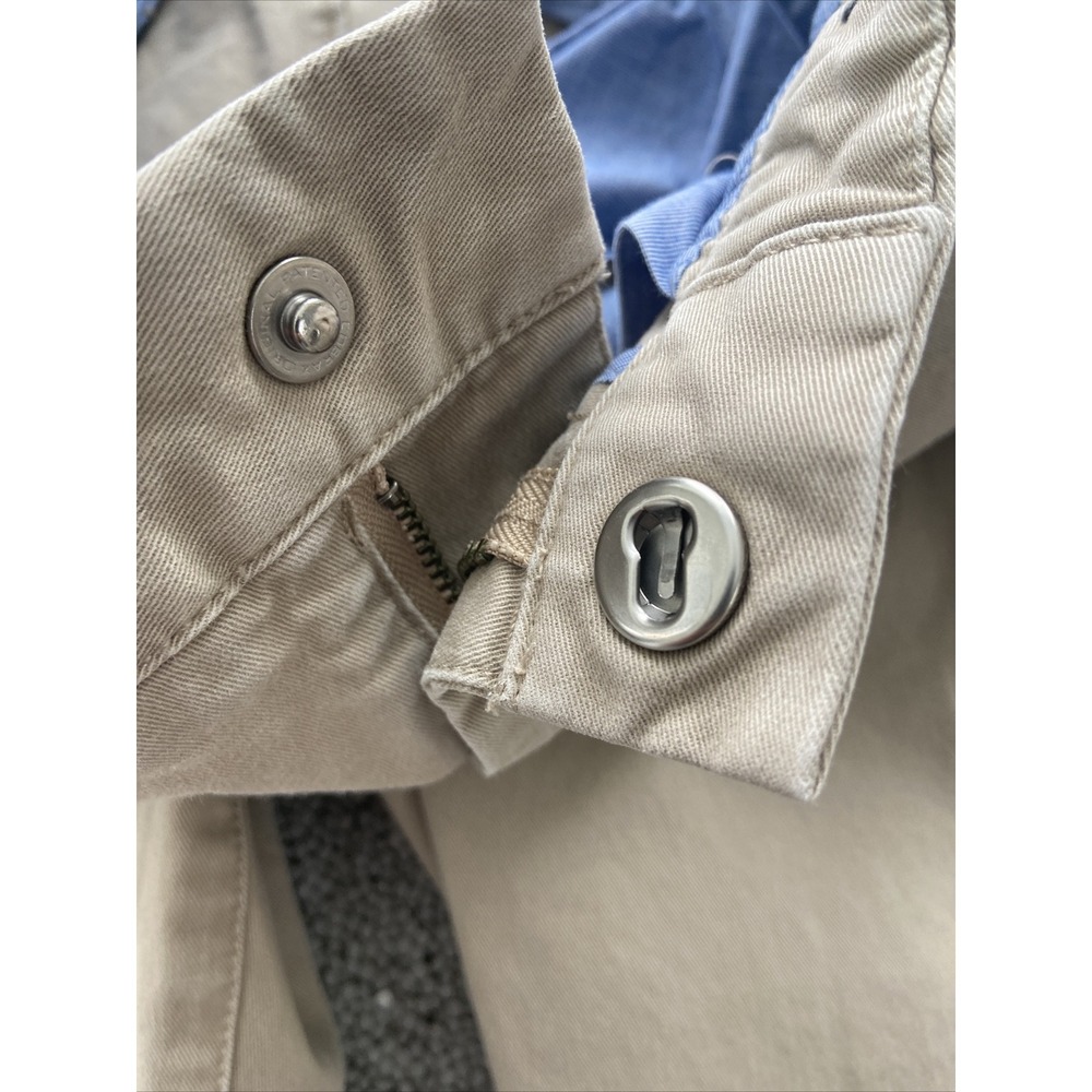 Bonobos Original Stretch Washed Chino Khaki Tailored Fit Snap Slide 32x32 Actual
